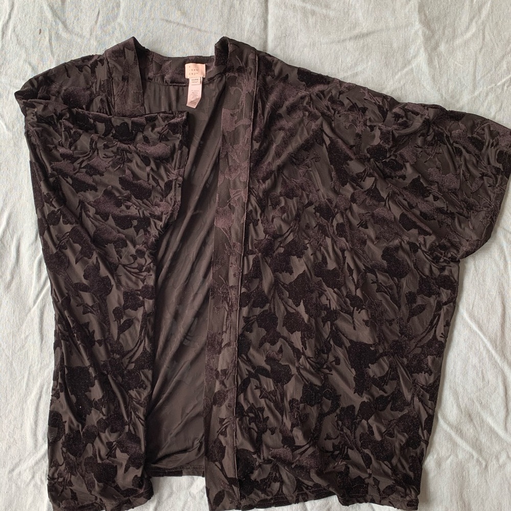 Black Velvet Kimono